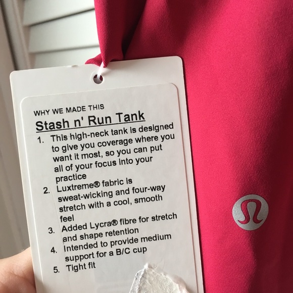 lululemon Stash & Run Tank NWT 8 RUBR/GLSY - Picture 6 of 6